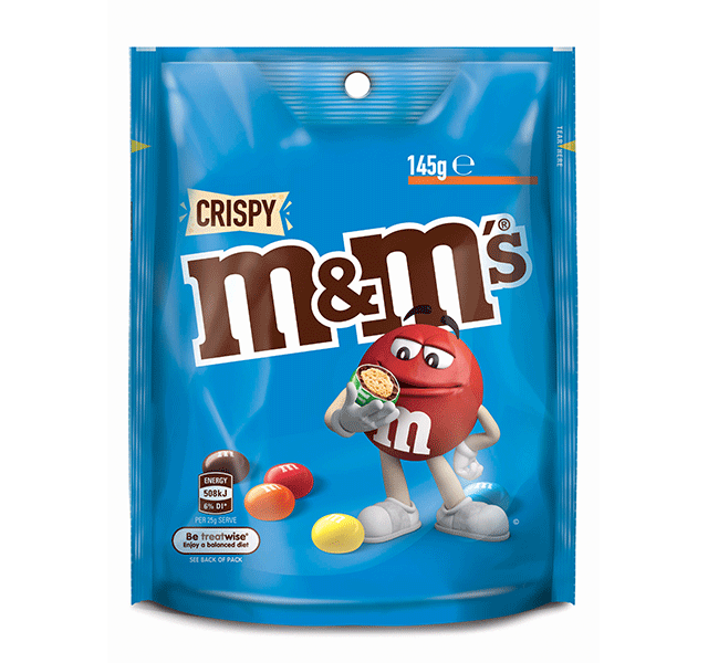 crispy m&m blue bag